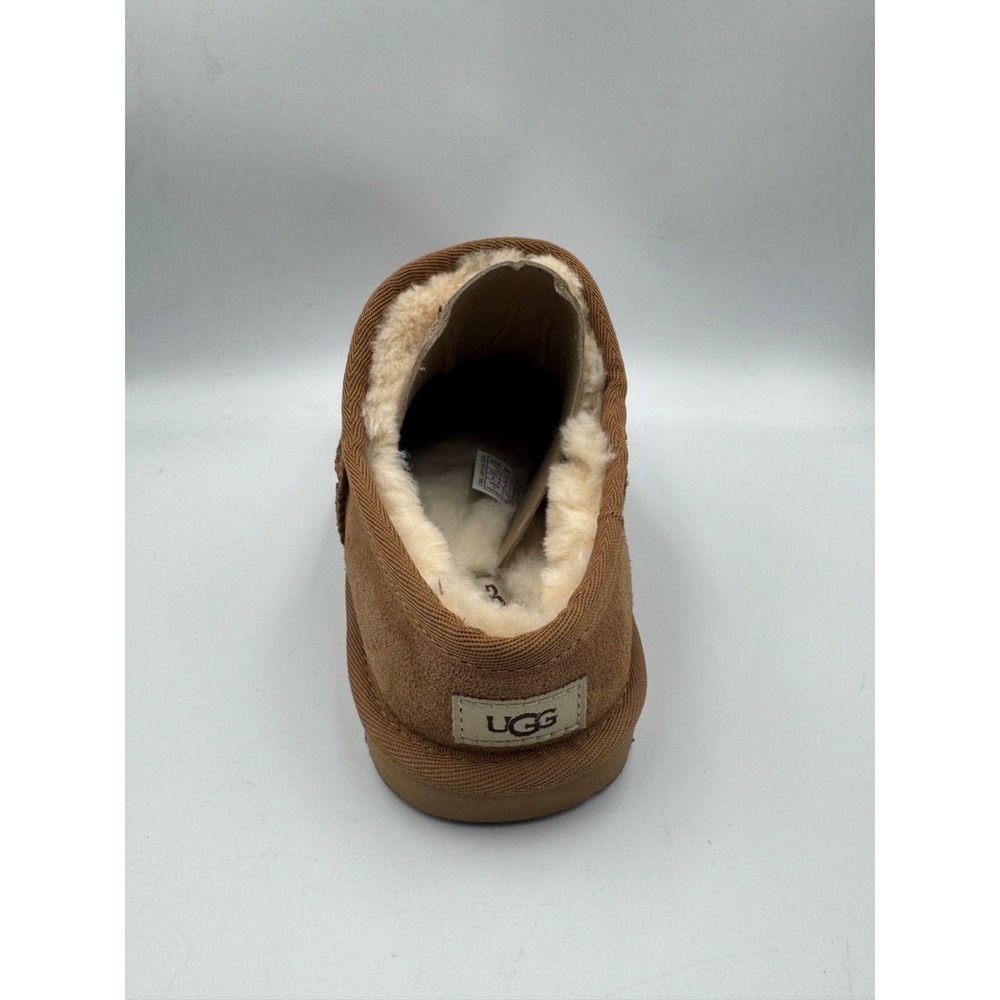 NWOT UGG Classic‎ Slipper Men's 5 Chestnut Suede- Amputee Single Left Shoe - Picture 4 of 9